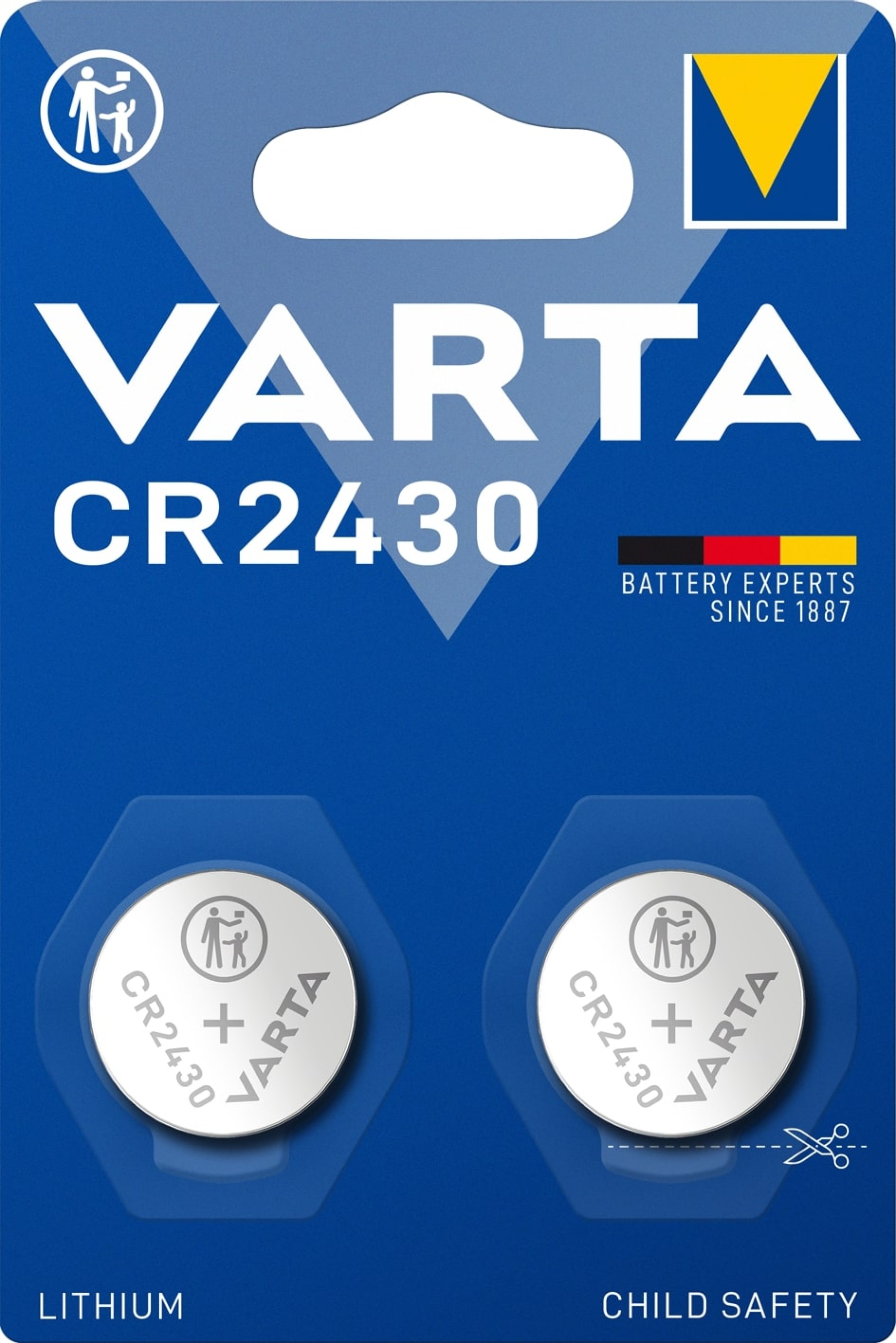 VARTA CR2430 Lithium Coin Battery 3V Pack of 2